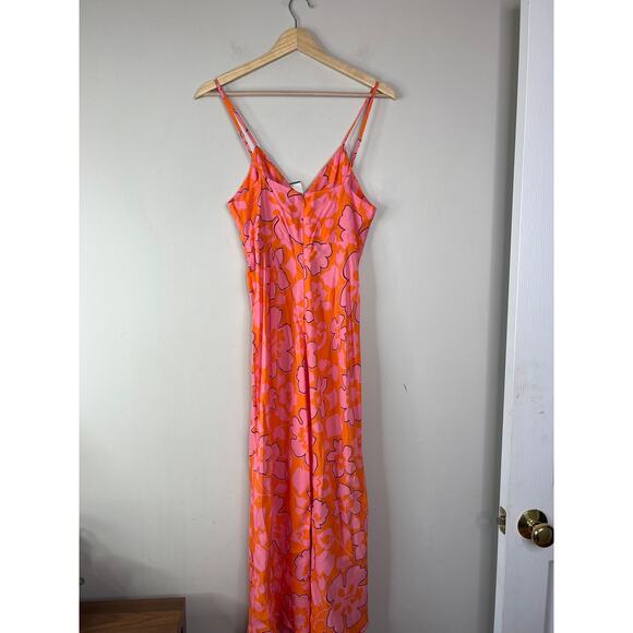 NWT Faithfull The Brand Shayna Paraiso Ruched Floral Midi Dress Multi Color - Picture 6 of 7